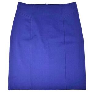 THALIAN Ladies Short Navy Blue Above Knee Skirt ~ Size 8